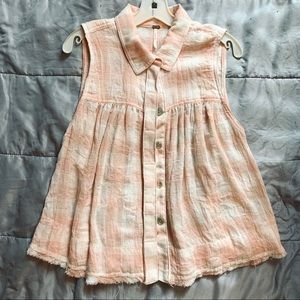 FREE PEOPLE plaid button down